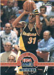 1994 SkyBox USA #77 Reggie Miller/Trademark Move