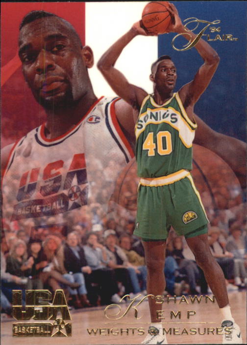 1994 Flair USA #46 Shawn Kemp/Weights and Measures