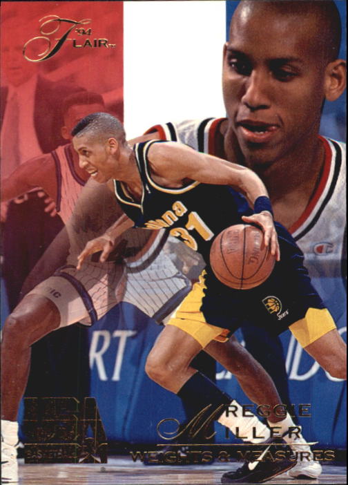 1994 Flair USA #62 Reggie Miller/Weights and Measures