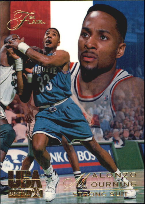 1994 Flair USA #65 Alonzo Mourning/Strong Suit