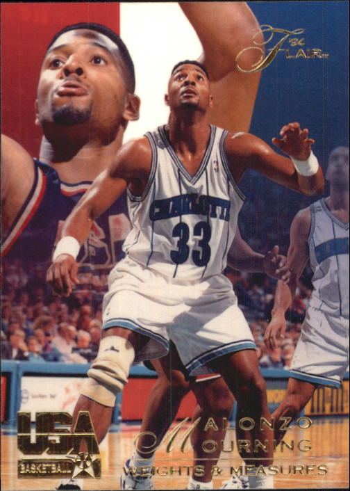 1994 Flair USA #70 Alonzo Mourning/Weights and Measures