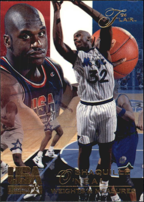 1994 Flair USA #78 Shaquille O'Neal/Weights and Measures