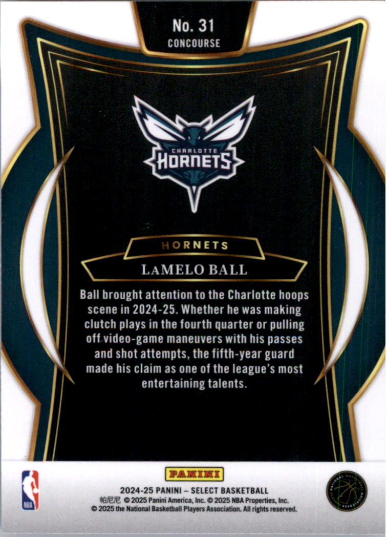 2024-25 Select Blue #31 LaMelo Ball