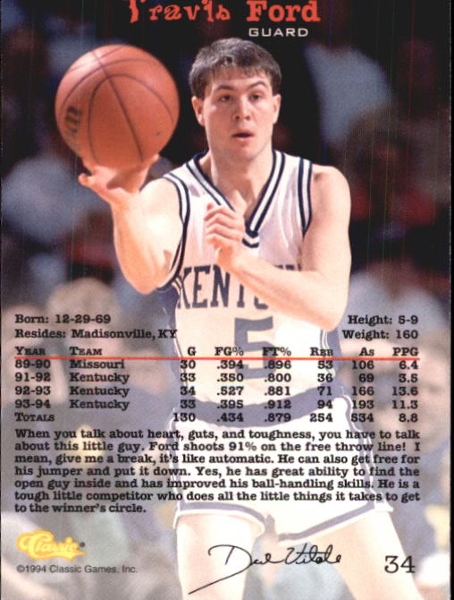 Sports Card Back