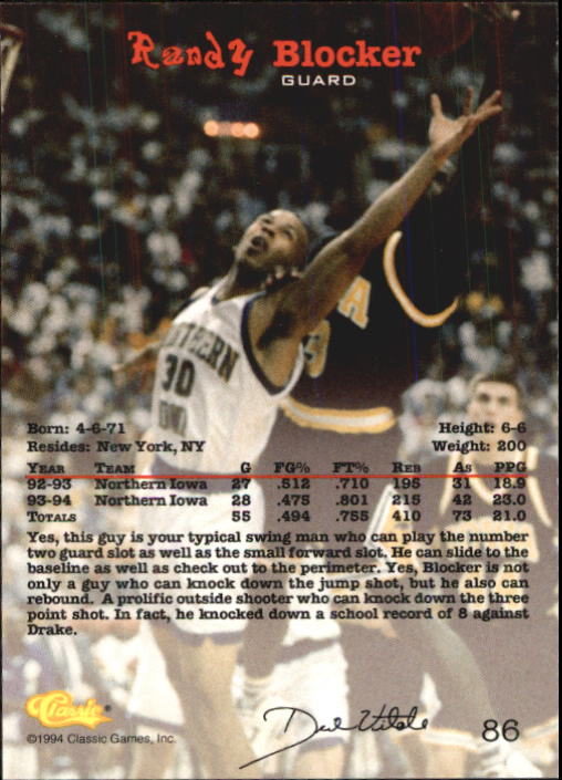 Sports Card Back