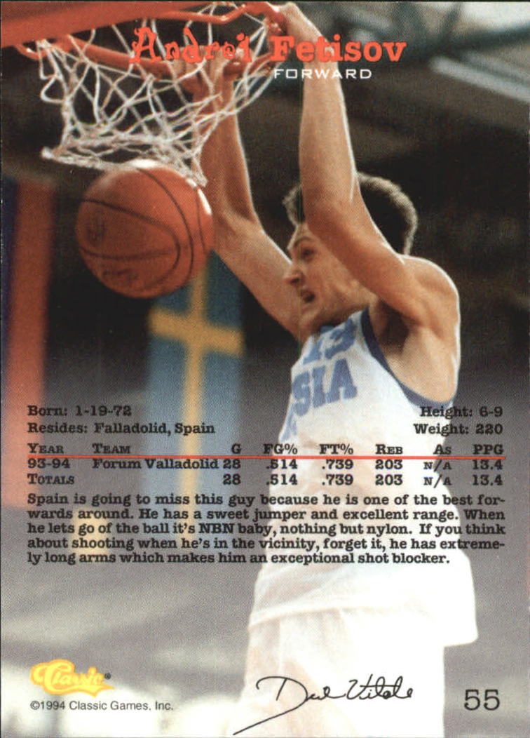 Sports Card Back