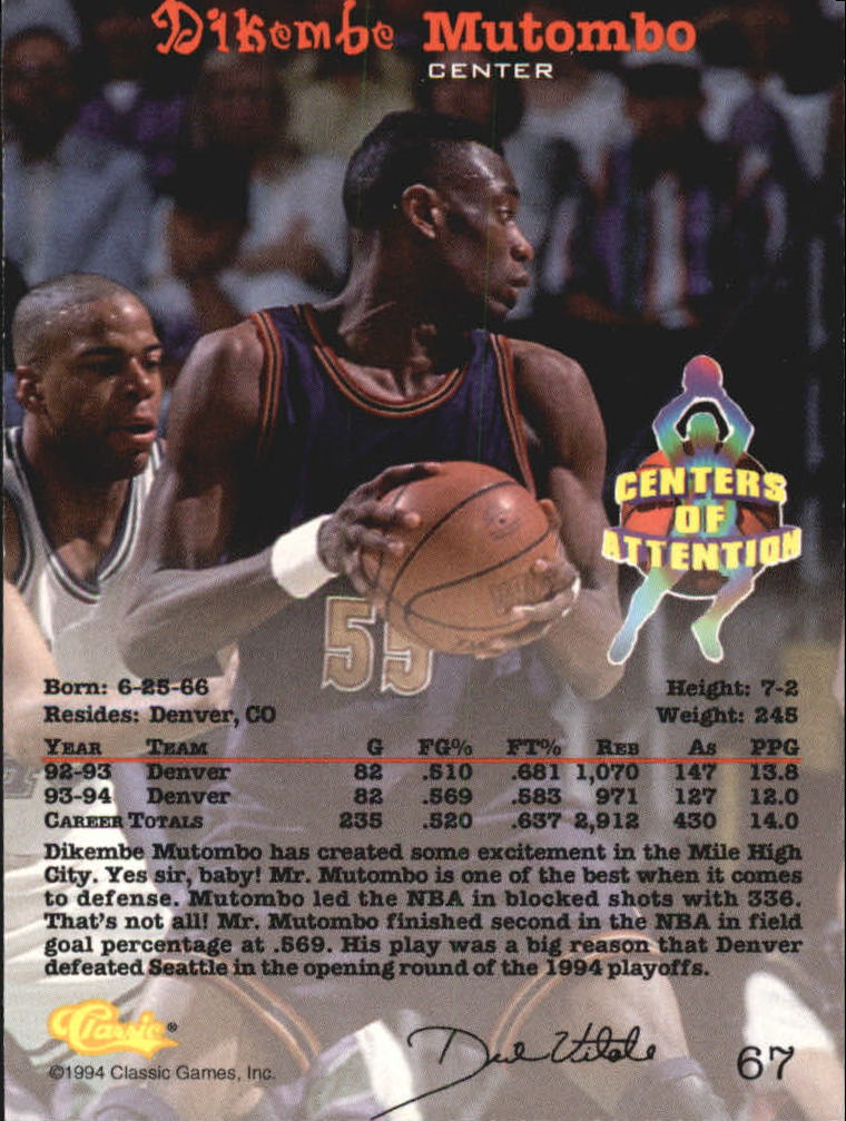 Sports Card Back