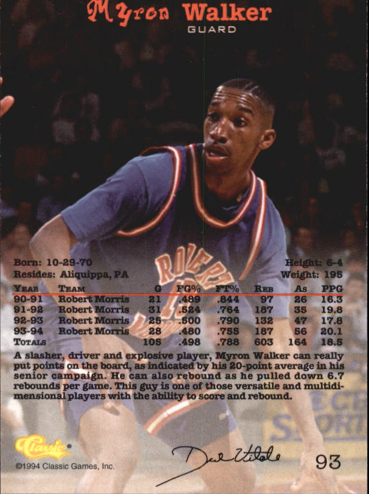 B1608- 1994 Classic Basketball #s 1-105 +Inserts -You Pick- 15+ FREE US SHIP - Picture 375 of 398