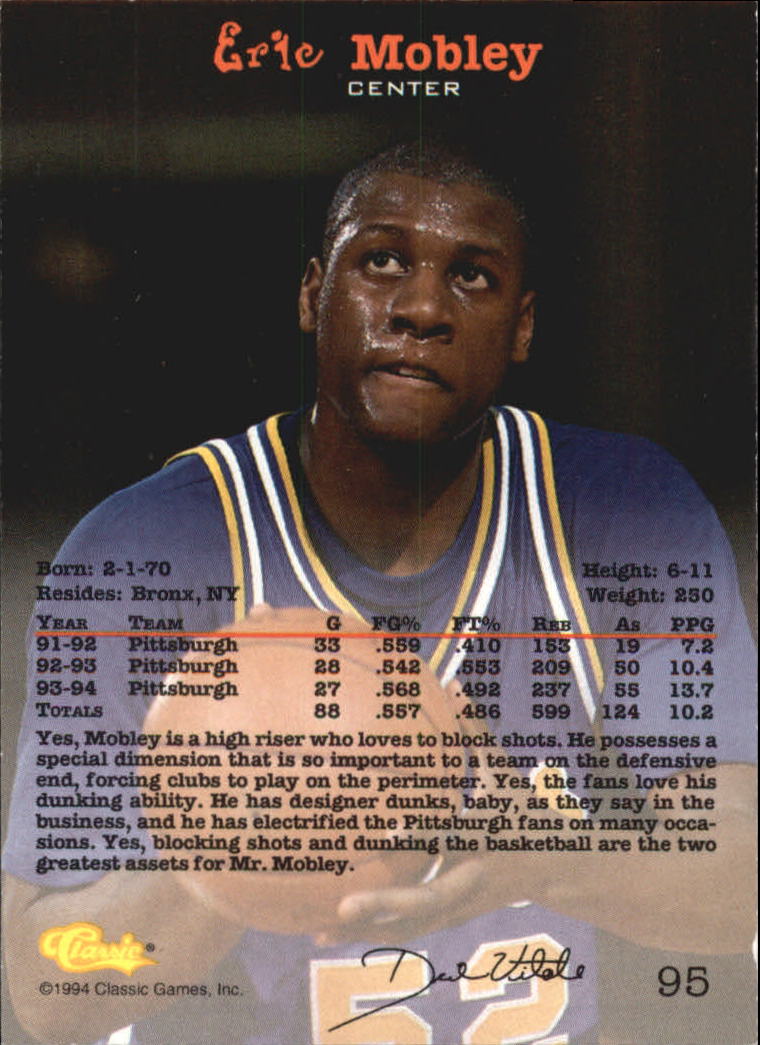 B1608- 1994 Classic Basketball #s 1-105 +Inserts -You Pick- 15+ FREE US SHIP - Picture 379 of 398