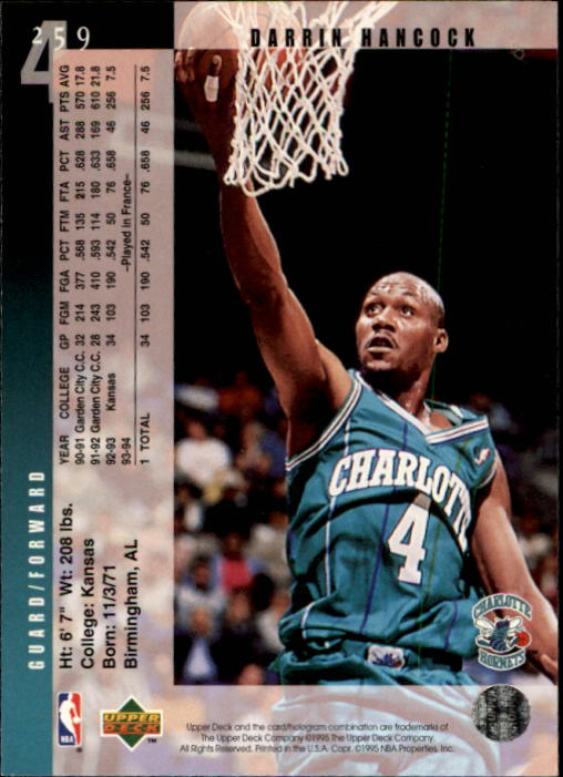 1994-95 Upper Deck Basketball (Pick Card From List) C146 09-24 - Picture 313 of 489