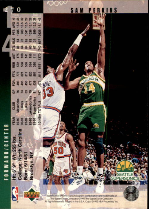 1994-95 Upper Deck Basketball (Pick Card From List) C146 09-24 - Picture 333 of 489