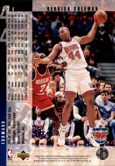 1994-95 Upper Deck Basketball (Pick Card From List) C146 09-24 - Picture 341 of 489