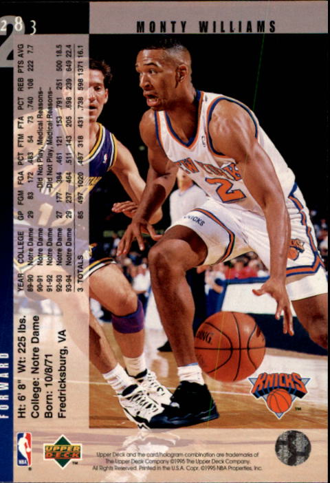 Sports Card Back