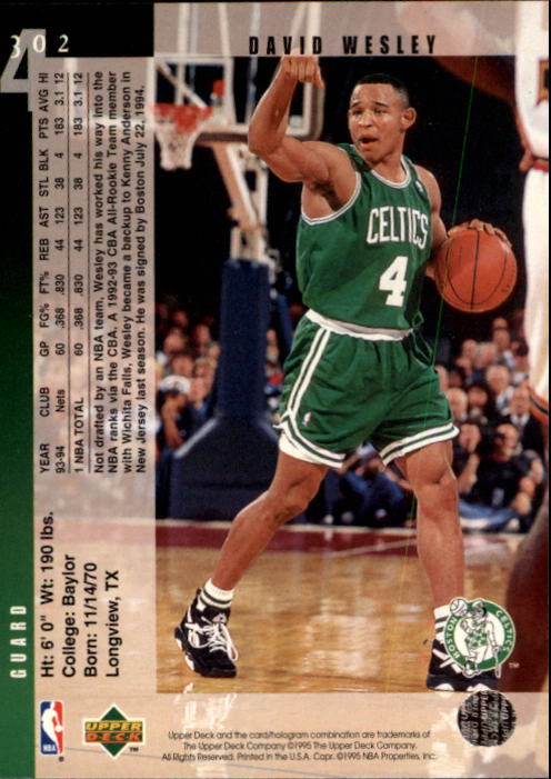 1994-95 Upper Deck Basketball (Pick Card From List) C146 09-24 - Picture 389 of 489