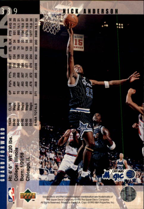 1994-95 Upper Deck Basketball (Pick Card From List) C146 09-24 - Picture 459 of 489