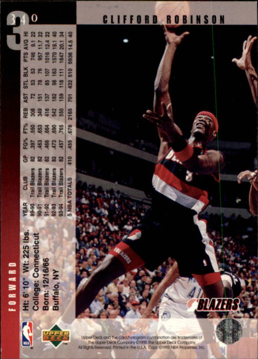 Sports Card Back