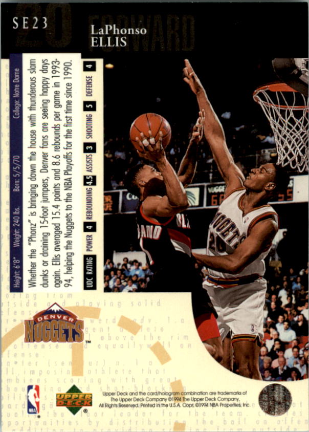 1994-95 Upper Deck Basketball Special Edition Insert Singles - You Chose - Bild 47 von 339