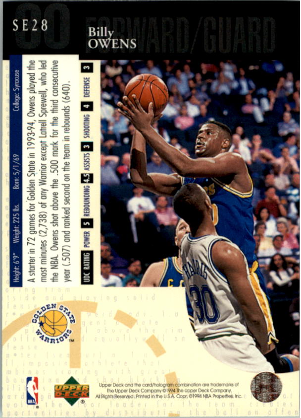 1994-95 Upper Deck Basketball Special Edition Insert Singles - You Chose - Bild 57 von 339