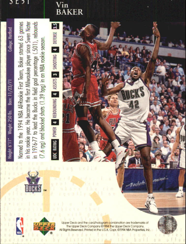 1994-95 Upper Deck Basketball Special Edition Insert Singles - You Chose - Bild 101 von 339