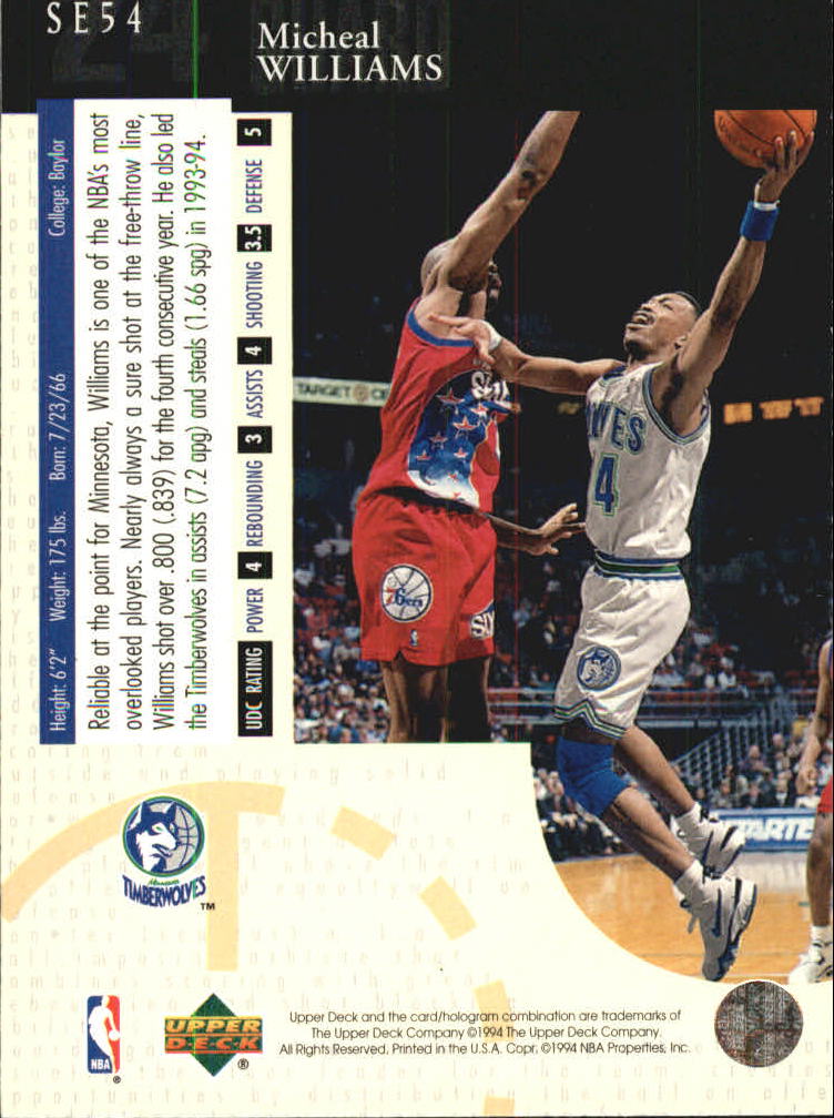 1994-95 Upper Deck Basketball Special Edition Insert Singles - You Chose - Bild 107 von 339
