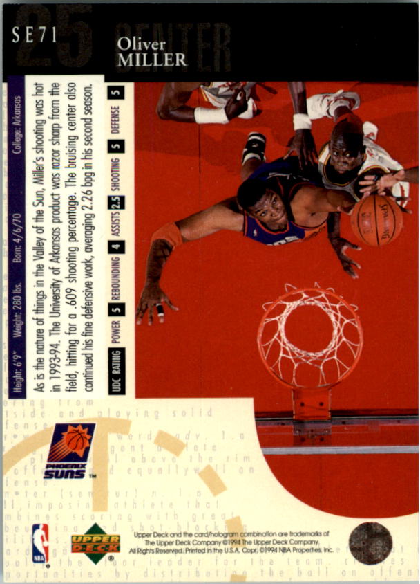 1994-95 Upper Deck Basketball Special Edition Insert Singles - You Chose - Bild 140 von 339