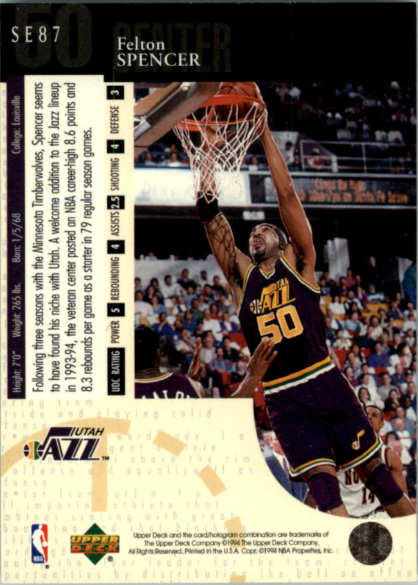 1994-95 Upper Deck Basketball Special Edition Insert Singles - You Chose - Bild 171 von 339