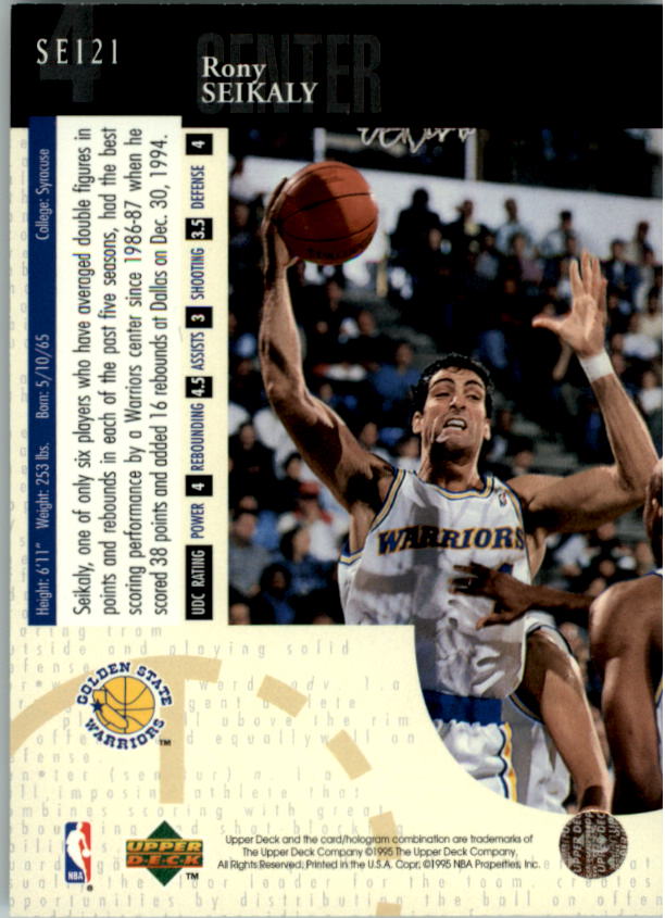 1994-95 Upper Deck Special Edition #121 Rony Seikaly back image