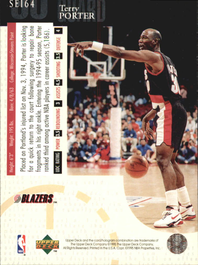 1994-95 Upper Deck Special Edition #164 Terry Porter back image