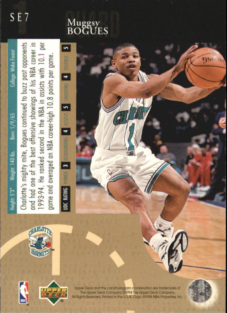 1994-95 Upper Deck Special Edition Gold #7 Muggsy Bogues back image
