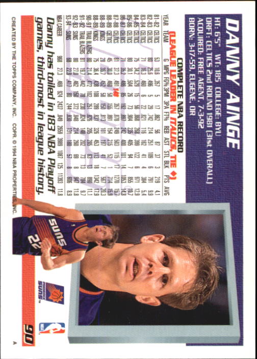 B1720- 1994-95 Topps Basketball Card #s 1-200 -You Pick- 15+ FREE US SHIP - Picture 179 of 395