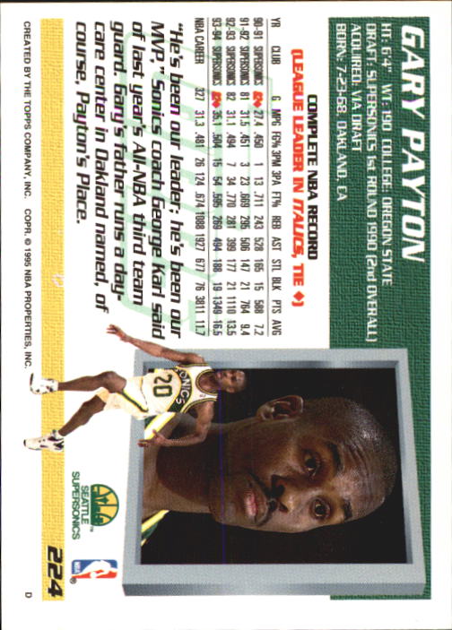 Gary Payton cards (1991-2022) Sonics Heat Lakers Bucks - You Choose - Picture 25 of 258