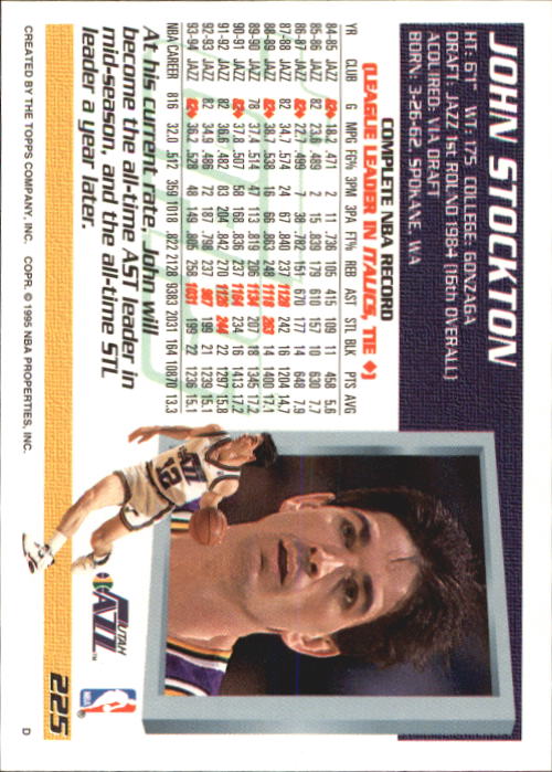John Stockton cards (1989-2021) Jazz - You Choose - Bild 33 von 284