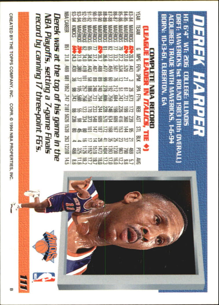 Sports Card Back