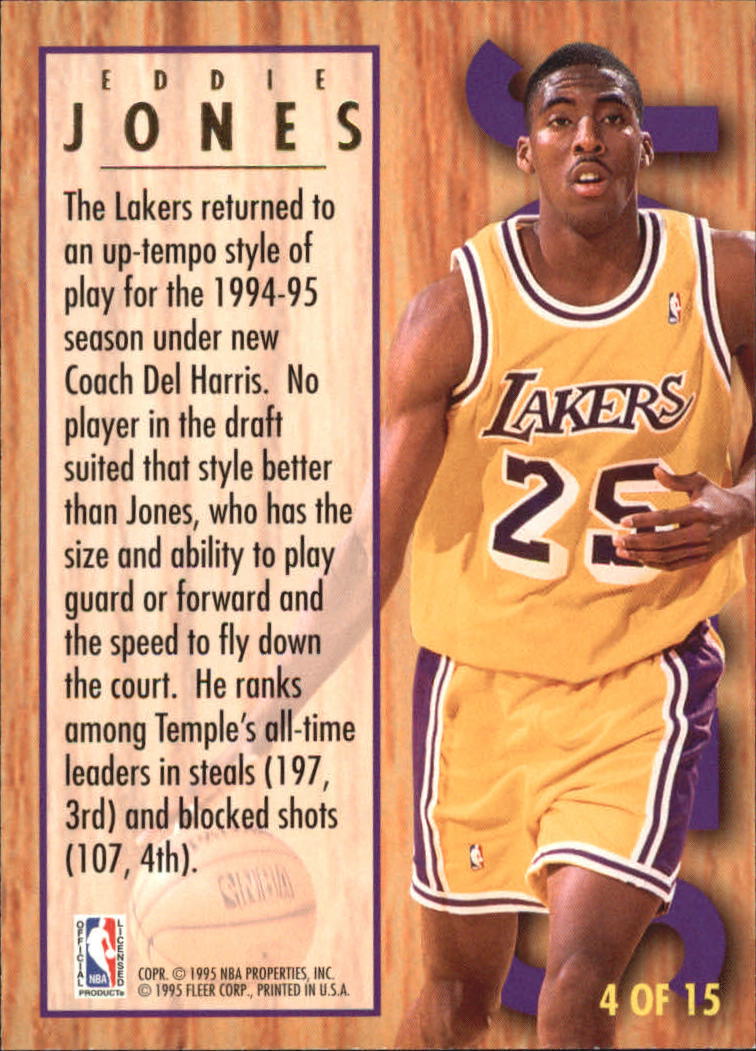 1994-95 Ultra All-Rookies #4 Eddie Jones back image