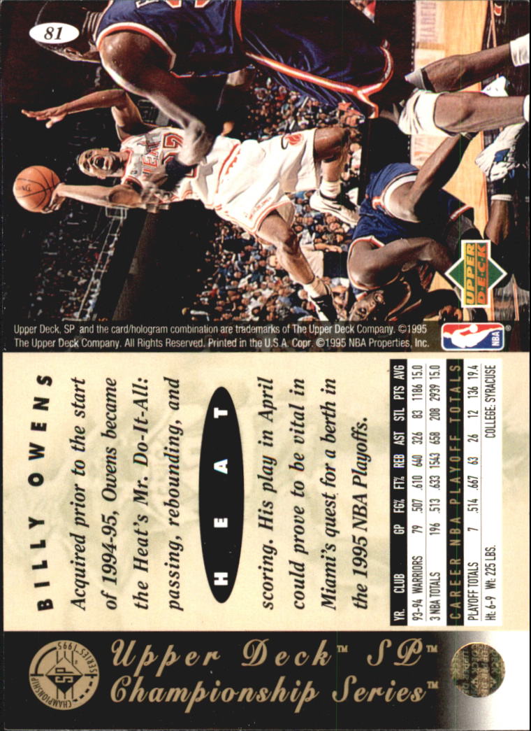 Sports Card Back