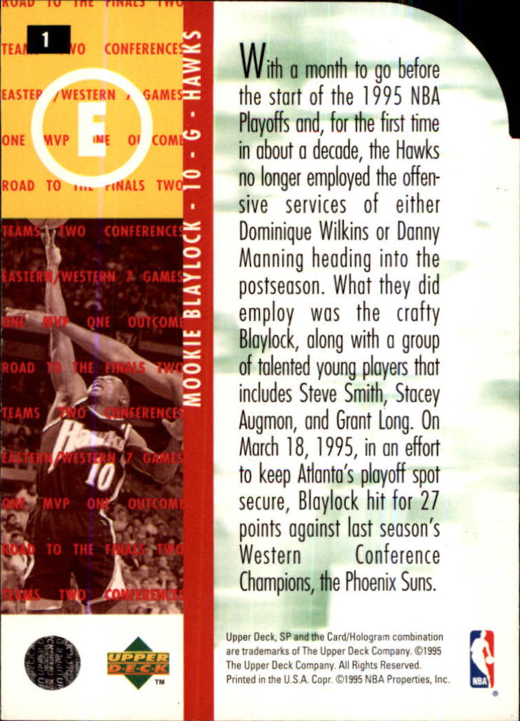 1994-95 SP Championship Die Cuts #1 Mookie Blaylock RF back image