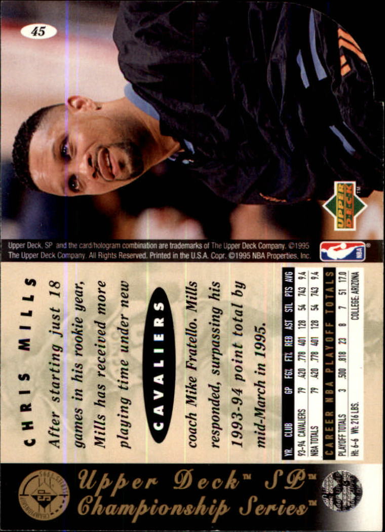 1994-95 SP Basketball Championship Die Cuts Singles - You Choose - Picture 33 of 191