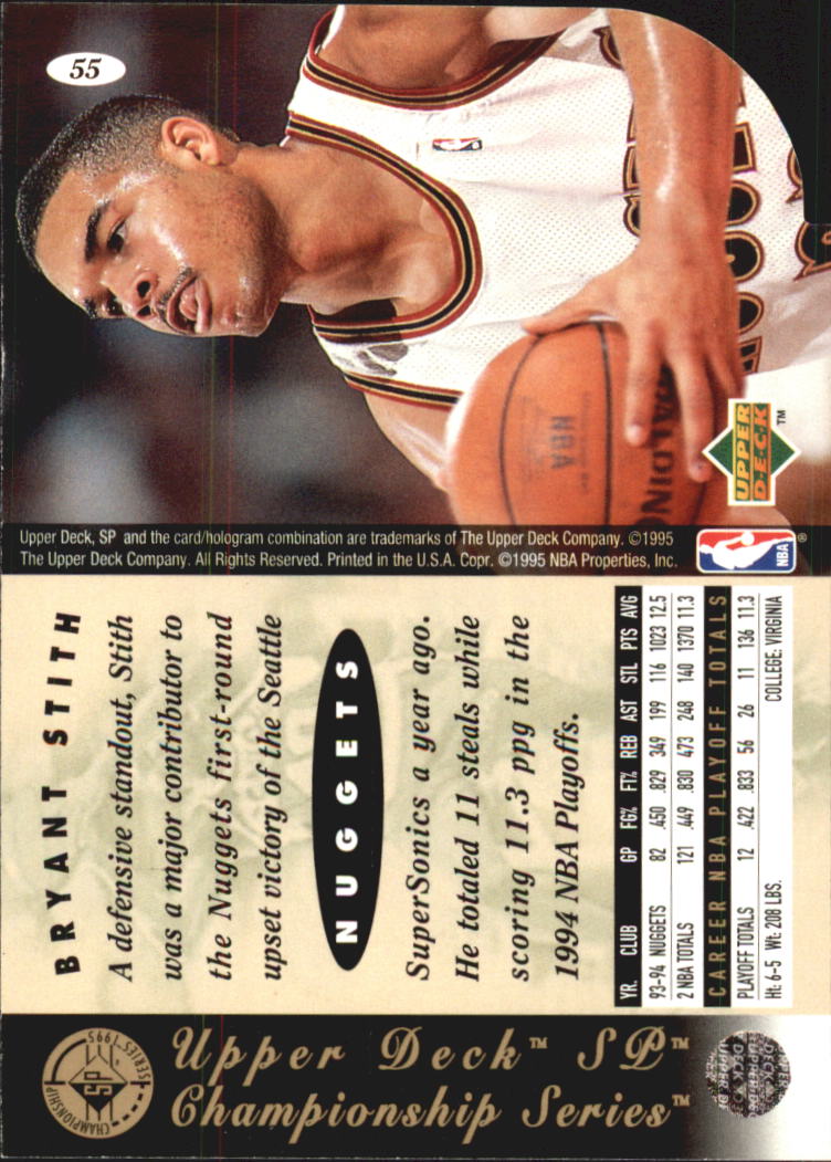 1994-95 SP Basketball Championship Die Cuts Singles - You Choose - Picture 51 of 191
