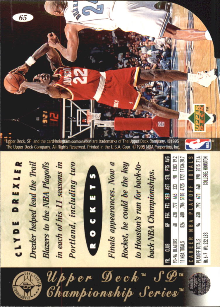 1994-95 SP Basketball Championship Die Cuts Singles - You Choose - Picture 69 of 191
