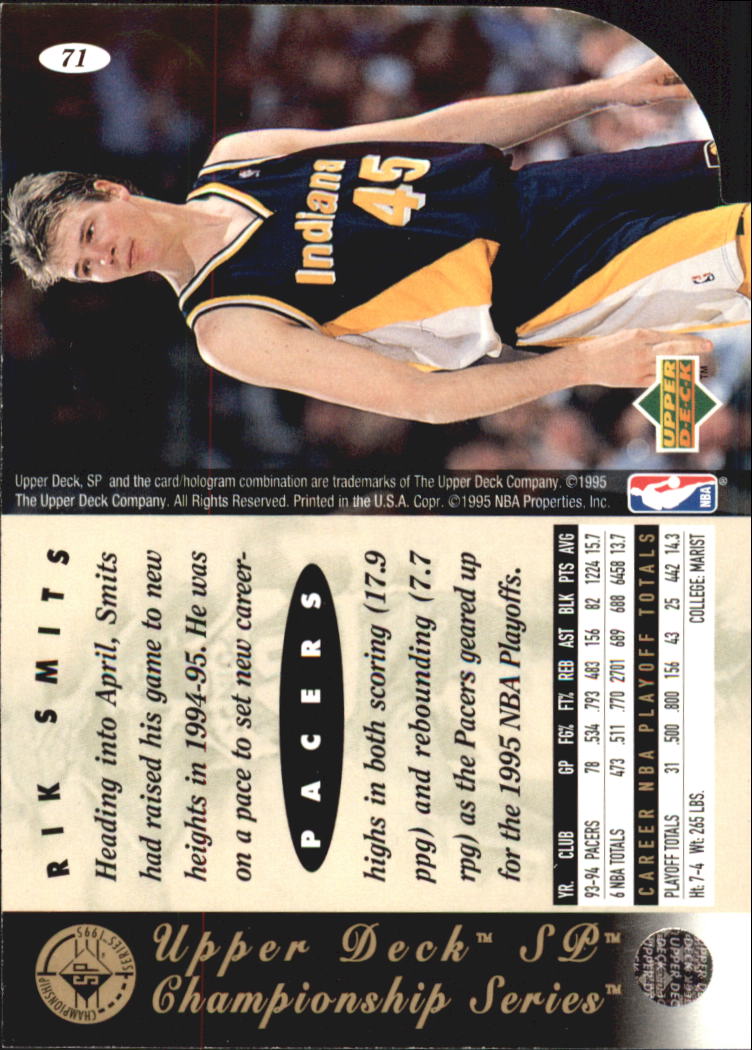 1994-95 SP Basketball Championship Die Cuts Singles - You Choose - Picture 80 of 191