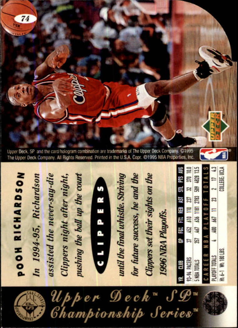 1994-95 SP Basketball Championship Die Cuts Singles - You Choose - Picture 86 of 191