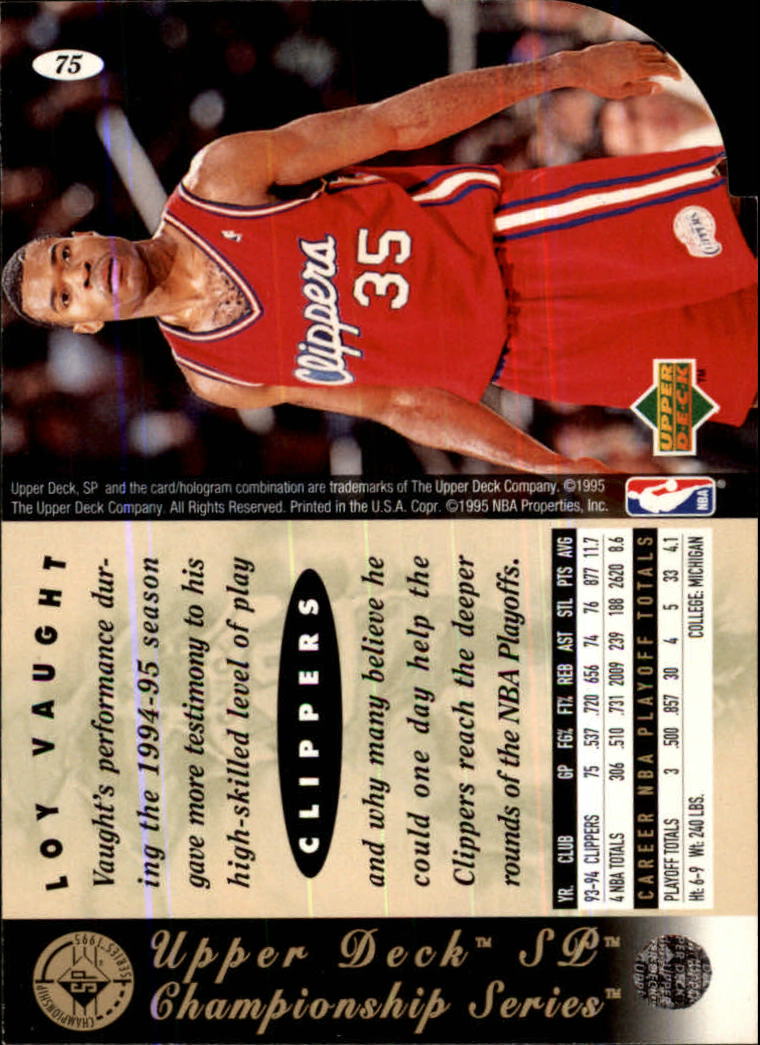 1994-95 SP Basketball Championship Die Cuts Singles - You Choose - Picture 88 of 191