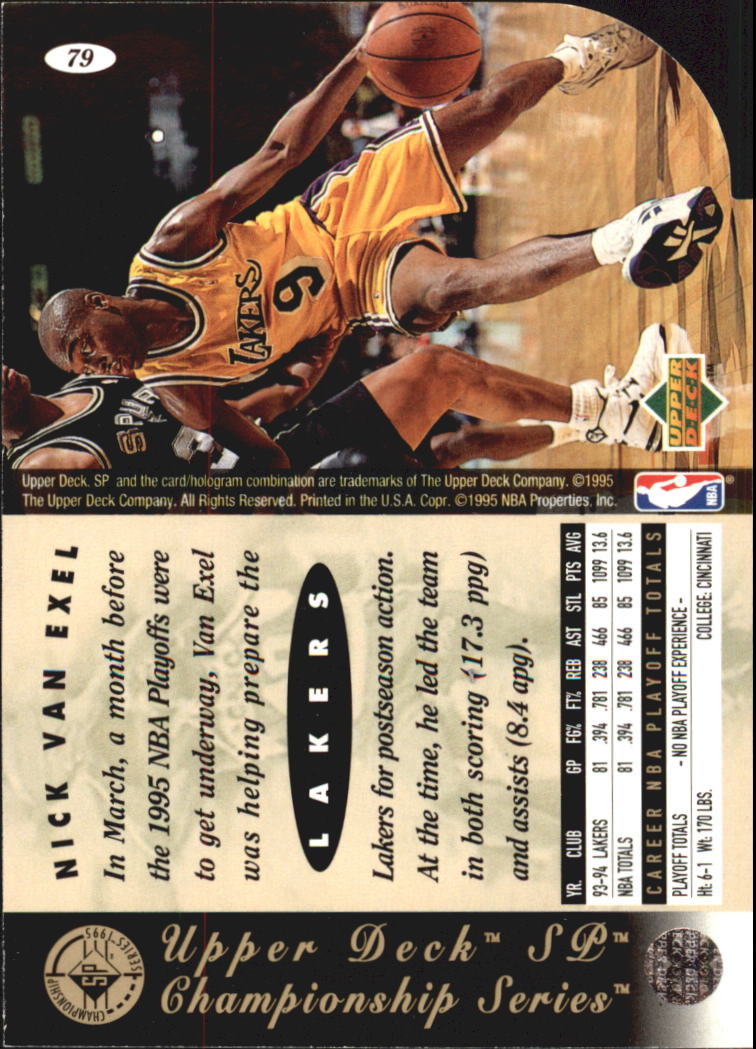 1994-95 SP Basketball Championship Die Cuts Singles - You Choose - Picture 94 of 191