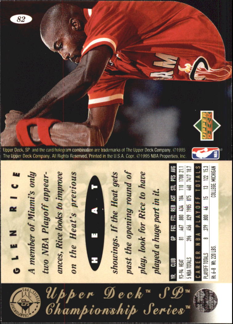 1994-95 SP Basketball Championship Die Cuts Singles - You Choose - Picture 100 of 191