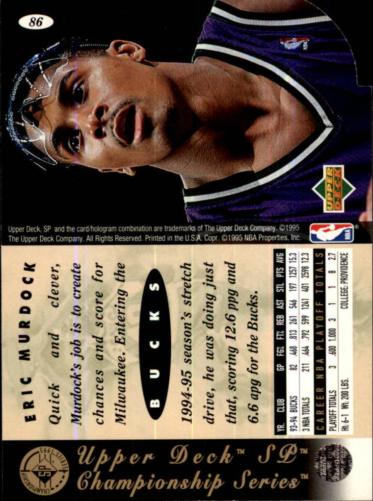 1994-95 SP Basketball Championship Die Cuts Singles - You Choose - Picture 108 of 191