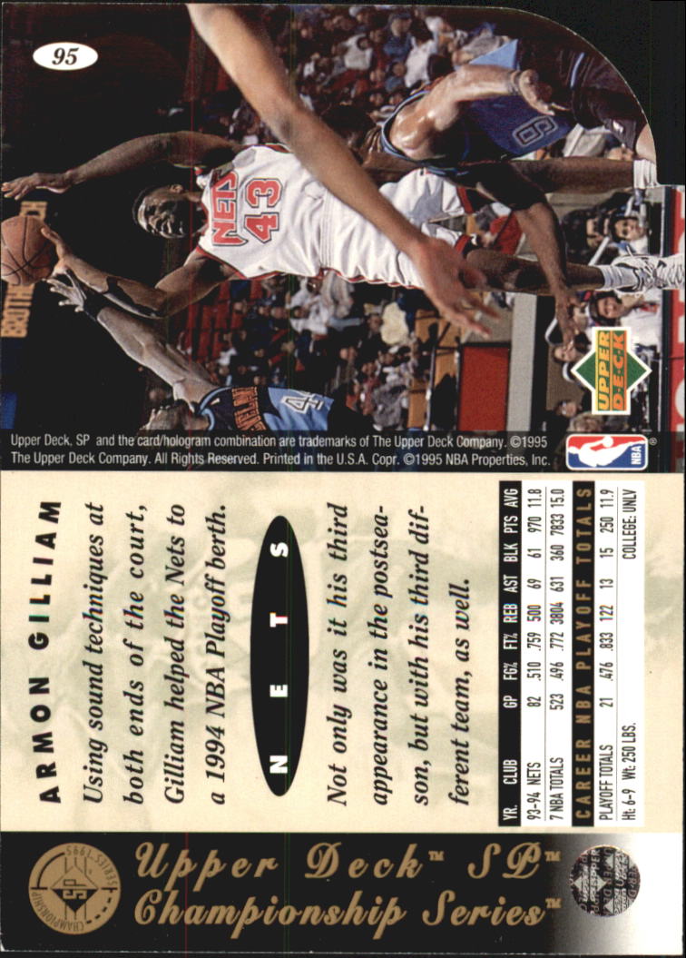 1994-95 SP Basketball Championship Die Cuts Singles - You Choose - Picture 124 of 191