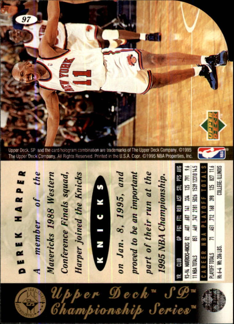 1994-95 SP Basketball Championship Die Cuts Singles - You Choose - Picture 128 of 191