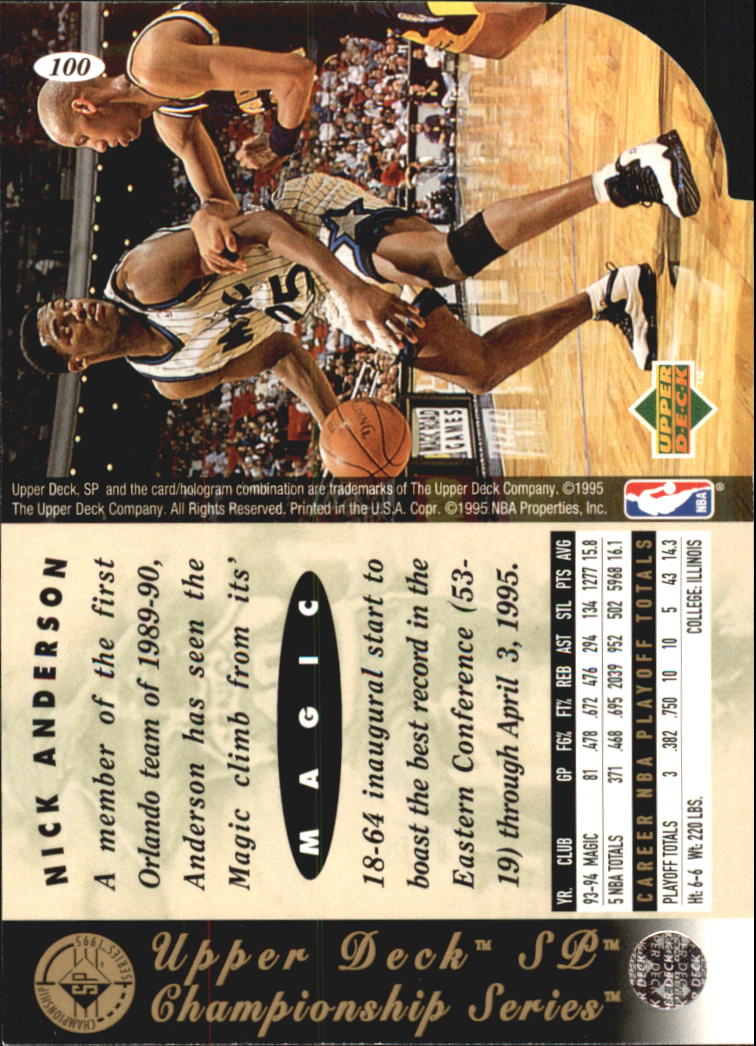 1994-95 SP Basketball Championship Die Cuts Singles - You Choose - Picture 134 of 191