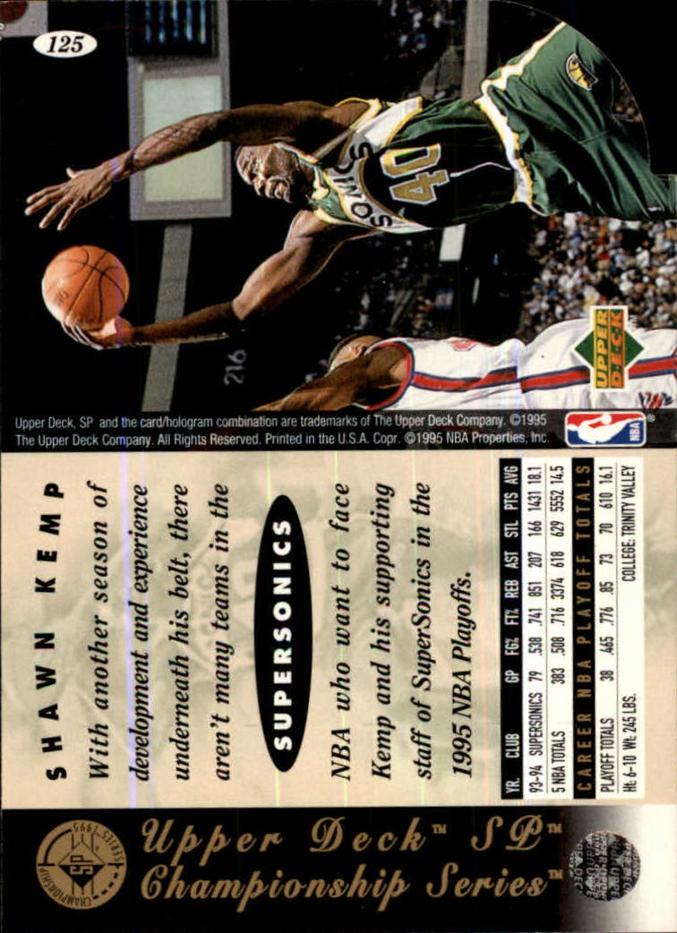 1994-95 SP Basketball Championship Die Cuts Singles - You Choose - Picture 174 of 191