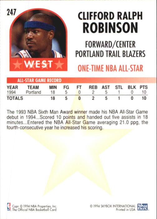 Sports Card Back